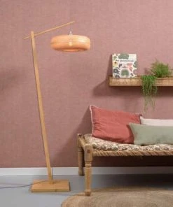 Good & Mojo Lampadaire En Bambou H176cm -Boutique Belamp lampadaire en bambou h176cm 1