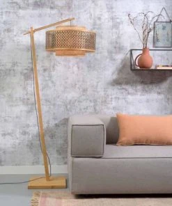 Good & Mojo Lampadaire En Bambou Naturel H176cm -Boutique Belamp lampadaire en bambou naturel h176cm 1