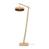 Good & Mojo Lampadaire En Bambou Noir H176cm