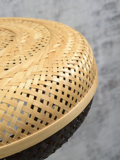 Good & Mojo Lampadaire En Bambou Noir H176cm 3 Good & Mojo Lampadaire En Bambou Noir H176cm – Image 3