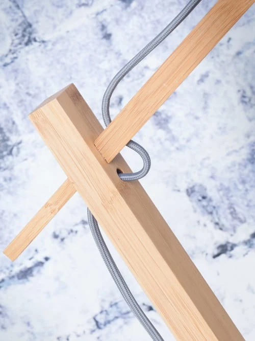 Good & Mojo Lampadaire En Bambou Noir H176cm 5 Good & Mojo Lampadaire En Bambou Noir H176cm – Image 5