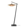 Good & Mojo Lampadaire En Bambou Noir Suspendu H176cm