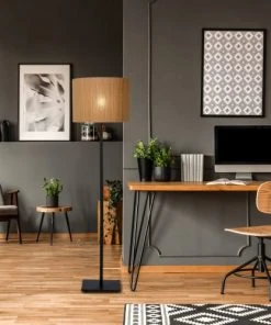 Keria Lampadaire En Bois -Boutique Belamp lampadaire en bois 1