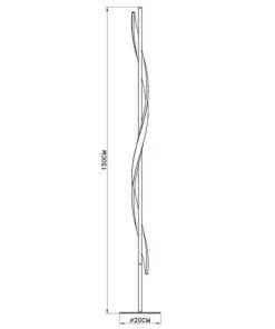 Keria Lampadaire En Bois -Boutique Belamp lampadaire en bois 7