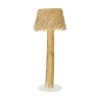 Now’s Home Lampadaire En Bois D'acajou Et Abat Jour