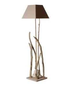 Coc'art Lampadaire En Bois Taupe