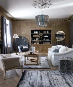 Maisons Du Monde Lampadaire En Manguier Et Abat-jour Coloris Lin H162 -Boutique Belamp lampadaire en manguier et abat jour coloris lin h162 1000 8 9 191479 2