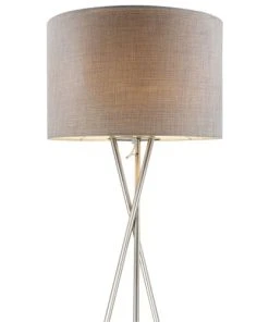 Globo Lampadaire En Métal Argenté -Boutique Belamp lampadaire en metal argente 10