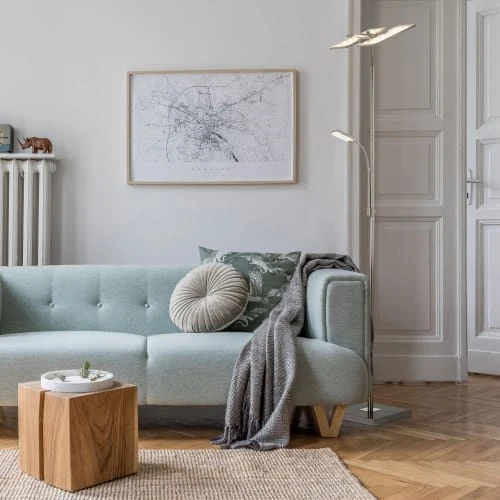 Briloner Lampadaire En Métal Argenté 2 Briloner Lampadaire En Métal Argenté – Image 2