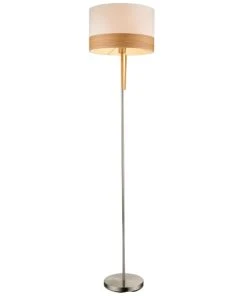 Globo Lampadaire En Métal Argenté