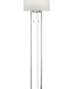 Trio Lampadaire En Métal Blanc