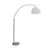 Maisons Du Monde Lampadaire En Métal Chromé Et Plastique Blanc H 209 Cm SPHÈRE