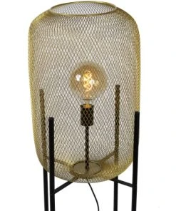 Lucide Lampadaire En Métal Doré -Boutique Belamp lampadaire en metal dore 10