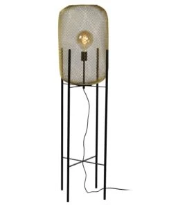 Lucide Lampadaire En Métal Doré