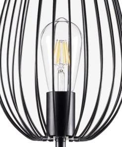 Altobuy Lampadaire En Métal Filaire Noir -Boutique Belamp lampadaire en metal filaire noir 3