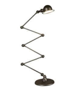 PIB Lampadaire En Métal Martelé Noir