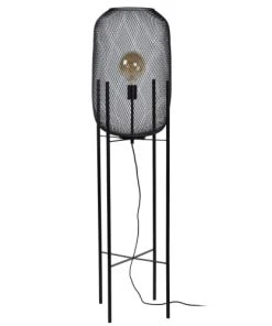Lucide Lampadaire En Métal Noir -Boutique Belamp lampadaire en metal noir 17