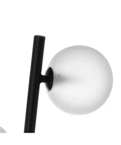 Unimasa Lampadaire En Métal Noir 2 Globes En Verre H130cm -Boutique Belamp lampadaire en metal noir 2 globes en verre h130cm 2