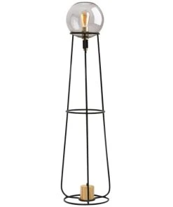 Keria Lampadaire En Métal Noir -Boutique Belamp lampadaire en metal noir 31