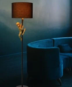 Aluminor Lampadaire En Métal Noir