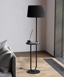 Aluminor Lampadaire En Métal Noir -Boutique Belamp lampadaire en metal noir 46