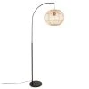 Maisons Du Monde Lampadaire En Métal Noir Et Coton Beige H166