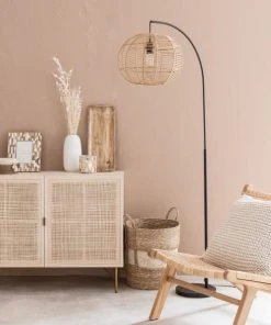 Maisons Du Monde Lampadaire En Métal Noir Et Coton Beige H166 -Boutique Belamp lampadaire en metal noir et coton beige h166 1000 11 29 201257 3