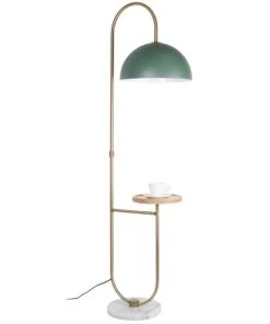 Laurie Lumière Lampadaire En Métal Vert -Boutique Belamp lampadaire en metal vert 2