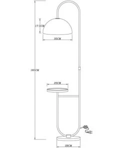 Laurie Lumière Lampadaire En Métal Vert -Boutique Belamp lampadaire en metal vert 3