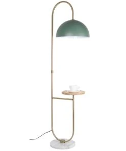 Laurie Lumière Lampadaire En Métal Vert -Boutique Belamp lampadaire en metal vert 4
