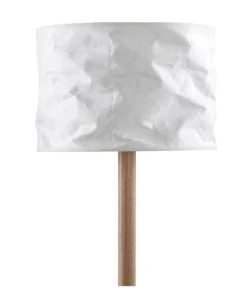 Rendez Vous Déco Lampadaire En Papier Blanc Et Bois D'hévéa -Boutique Belamp lampadaire en papier blanc et bois d hevea 5