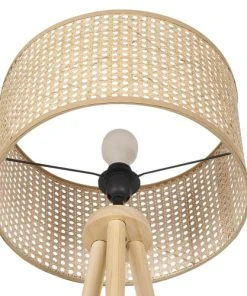 Beliani Lampadaire En Rotin Naturel -Boutique Belamp lampadaire en rotin naturel 3