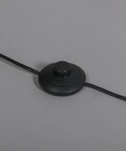 QAZQA Lampadaire En Tissu Blanc -Boutique Belamp lampadaire en tissu blanc 5