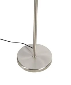 QAZQA Lampadaire En Tissu Blanc -Boutique Belamp lampadaire en tissu blanc 8