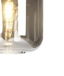 QAZQA Lampadaire En Verre Doré/laiton -Boutique Belamp lampadaire en verre dore laiton 4