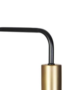 QAZQA Lampadaire En Verre Doré/laiton -Boutique Belamp lampadaire en verre dore laiton 5