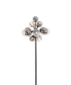 QAZQA Lampadaire En Verre Noir -Boutique Belamp lampadaire en verre noir 2