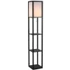 HOMCOM Lampadaire étagères