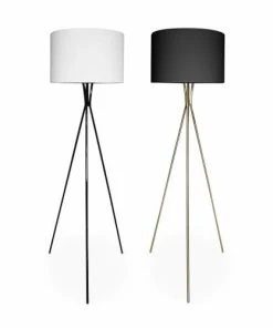 Alice's Garden Lampadaire Filaire Trépied En Tissu Noir -Boutique Belamp lampadaire filaire trepied en tissu noir 3