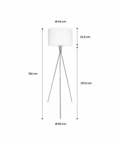 Alice's Garden Lampadaire Filaire Trépied En Tissu Noir -Boutique Belamp lampadaire filaire trepied en tissu noir 4