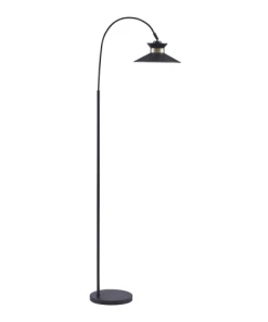 Lampea Lampadaire Industriel En Métal Noir 165 Cm