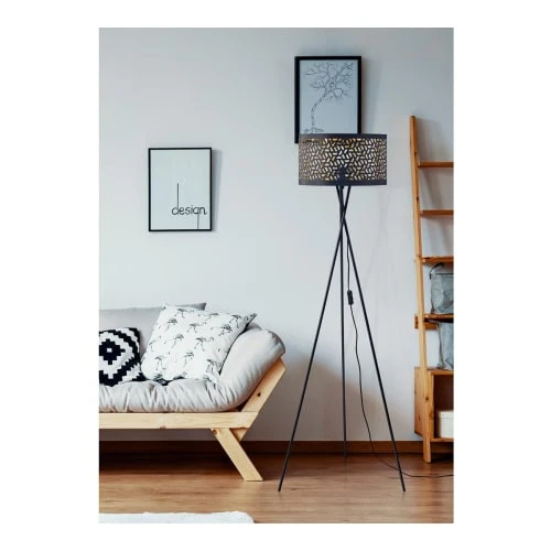 Lampea Lampadaire Industriel En Noir 140 Cm 3 Lampea Lampadaire Industriel En Noir 140 Cm – Image 3