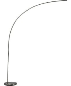 Altobuy Lampadaire Led En Métal Argenté En Arc
