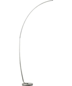 Altobuy Lampadaire Led En Métal Blanc En Arc -Boutique Belamp lampadaire led en metal argente en arc locky