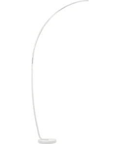 Altobuy Lampadaire Led En Métal Blanc En Arc