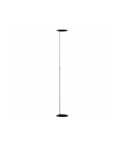 Millumine Lampadaire Led Métal Chrome Et Noir Mat H183cm