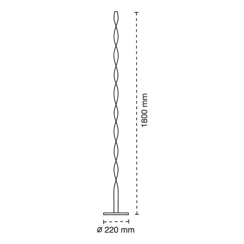 Cristalrecord Lampadaire Led Stylisé Noir Avec Courbes En Aluminium Et Acrylique 3 Cristalrecord Lampadaire Led Stylisé Noir Avec Courbes En Aluminium Et Acrylique – Image 3