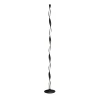 Cristalrecord Lampadaire Led Stylisé Noir Avec Courbes En Aluminium Et Acrylique