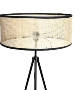 Jardideco Lampadaire Métal Bambou Noir H150cm -Boutique Belamp lampadaire metal bambou noir h150cm 1