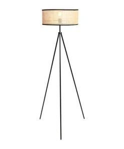Jardideco Lampadaire Métal Bambou Noir H150cm -Boutique Belamp lampadaire metal bambou noir h150cm 4